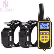 Dog Training Collar Remote Control Sound Vibration Zap Waterproof E-Collar 800M