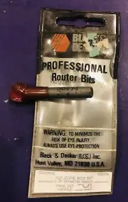 NOS - BLACK & DECKER CARBIDE ROUTER BIT 30474 ½" CORE BOX BIT ¼" DIAMETER SHANK