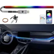 Universal LED Car Ambient Interior Light Strip Atmosphere USB RGB Remote Control