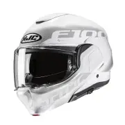 F100 Hetal Grey White Modular Helmet
