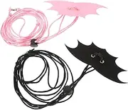 Toddmomy Bearded Dragon Leash Reptile Traction Rope Outdoor Harness Suede Stainless Design
