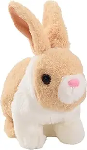 Interactive Bunny Toy - Cute Electric Shaking Ears Rabbit Doll - Walking Bunny Plush Toy for Girls Boys Kids Children