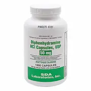 SDA Labs Diphenhydramine HCL,50mg ,1000 Caps (Pack of 4)