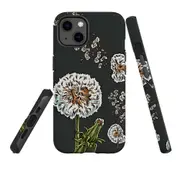 For Apple iPhone 13 Case, Armour Back Cover, Dandelion Flowers