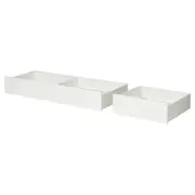 VIHALS bed storage box, set of 2, white, Full/Double/Twin/Single