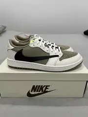US 11 - Nike Travis Scott X Air Jordan 1 Low Retro Golf - Neutral Olive