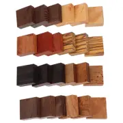 24 Pcs Wood Pieces for Resin Ring Core Blank Measurer and Sizer