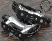 Black Alloy FiXiE RoadBike Pedals 9/16" Vintage Fixed Gear Track Cruiser Bicycle