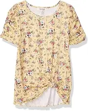 [Speechless] Girls' Knot Front Short Sleeve Tee