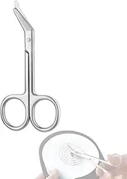 MUROCEA Ostomy Bag Scissor - Stoma Pouch Shear with Blunt Round Tip for Colostomy Ileostomy Care, Stainless Steel, 4.4" L, 1Pcs