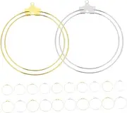 Angoily 40pcs Beading Hoops Earring Findings Kit DIY Earrings Making Supplies for Women Includes Hoops for Unique Jewelry Creations