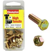 Champion High Tensile Bolts and Nuts BM21, M6 X 16mm