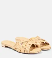 [Aquazzura] Aquazzura Oahu slides AU 7 neutrals