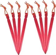 YARNOW 8Pcs Heavy Duty Tent Pegs for Camping Durable Stakes for Tents and Awnings Secure Ground Support for