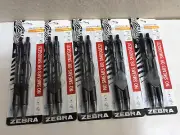 5 - Zebra Sarasa X20 Retractable Gel Ink Pen Medium Point 0.7mm Black