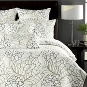 Quilted King/Super King Size Cotton Coverlet Bedspread Set Three Colours White