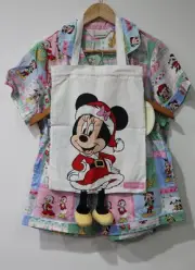 NEW Peter Alexander Disney Women's PJ Set Size S Christmas Minnie Mouse 3 Piece