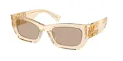 Miu Miu MU09WS 11T40F Men's Sunglasses Brown Size 53