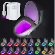 Activated Seat Sensor Bathroom Lamp Light New Toilet Bowl LED Night Light Motion