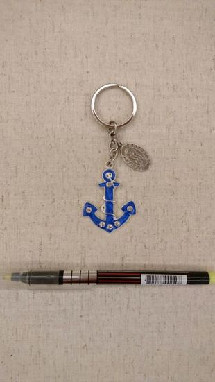 盛世公主號遊輪紀念品 船錨造型鑰匙圈