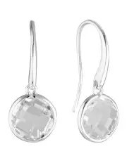 [Georgini] Lucent Hook Large Silver Drop Earrings