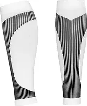 [Generic] Footless Compression Socks,Footless Sleeve Leg Calf Socks - Breathable Shin Splint Compression Sleeve for Football Fitness Badminton Yoga
