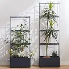 Planter Box with Trellis, Tomato Planter with Cage, Vertical Gardening Planting
