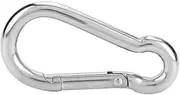 Baxnore 316 Stainless Steel Spring Snap Hook Carabiner, 60mm Wear Resistant Diving Clamp, Ultralight Marine Safety Hardware for Weight Belt Attachment