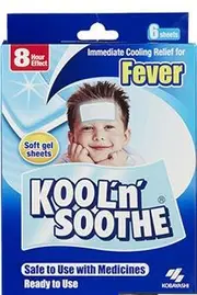 Kool n Soothe for Fever Sheet X 6