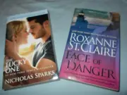 2 New books Roxanne St. Claire - Face of Danger; Nicholas Sparks - The Lucky One