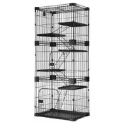 Large Cat Cage House Pet Crate Rabbit Bunny Hutch Ferret Kennel Playpen Home Wired 5 Tiers