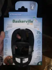 Baskerville Ultra Dog Adjustable Basket Padded Training Muzzle Size 4 Black-NEW!