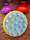 Shampoo Scalp Brush Massager Hair Head Silicone Comb Massage Scrubber Shower Pin