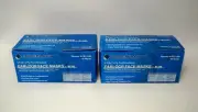 Adenna FEL110B 3-Ply Fluid Resistant 3-Fold Earloop Blue Face Masks (Qty 100)