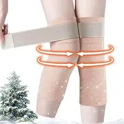 [YTGOCN] Winter Warming Knee Pads | Elastic Knees Sleeves Support,Breathable Knee Warming Supports With Front Pocket for Cycling, Dance, Walking