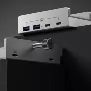 10Gbps USB C USB Hub 4 Ports Aluminum USB 3.1 Docking Hub Clamp for Desk