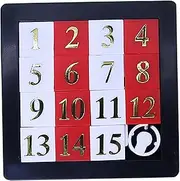 Number Slide Puzzle 3x3 Inch 15 Grids Slide Puzzle Compact and Portable Number Toy Relaxing Educational Learning Toys for Kids Teens Adults Super Game