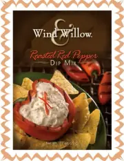 WIND & WILLOW 1 Pack Roasted Red Pepper Dip Mix~For Chips, Veggies, Crackers