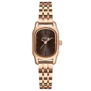 Waterproof Women Quartz Watch with Mini Dial and Steel Band