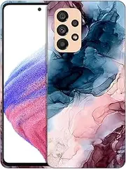 [GlamCase] for Samsung Galaxy A53 5G, Samsung Galaxy A53 5G Case - Abstract Marble Design Printed Slim & Sleek Cute Plastic Hard Protective Designer Back Phone Case/Cover for Samsung A53 5G