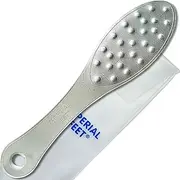 Stainless Steel Foot Scraper | Professional Double-Sided Foot File Callus Remover for Feet | Foot Rasp Scrubber for Wet Or Dry Skin | Easy to Clean Pedicure Tool, Heel Grater for Feet