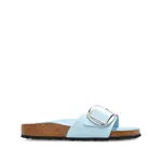 [Birkenstock] Birkenstock Buckle Patent Leather Flat Sandals 37 IT BLUE