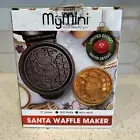 Nostalgia Christmas Limited Edition Red My Mini SANTA CLAUS Waffle Maker