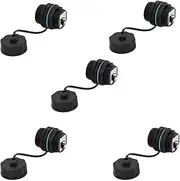 Suesacy 5PCS Panel Mounting RJ45 Waterproof Connector Ethernet LAN Cable Connector with Dust Cap