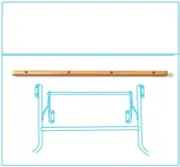 Wood Runner for 30x72 Party Event Dining Banquet Table Wedding BBQ Reception