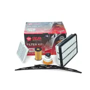 Sakura Wiper Blades & Filter Service Kit for Toyota Landcruiser VDJ200R 19-21