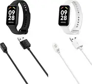 Charger Cable Intended for Redmi Watch Band 2 Charger USB Charging Cable Cord, 3.3ft Magnetic Charger Intended for Redmi Watch Band 2 Smartwatch (2, Black+White)