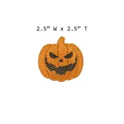 Halloween Pumpkin Patch Embroidered Iron-on Applique Costume Scary Spooky