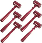 WEKAMOS Wooden Judge Gavel Toy Mini Prop for Boys and Girls School Performances Halloween Costumes Legal Students Legal Professionals