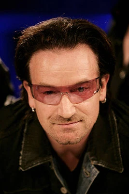 Bono accepts the O2 Silver Clef Lifetime Achieve Award for U2 Nord- Old Photo 9
